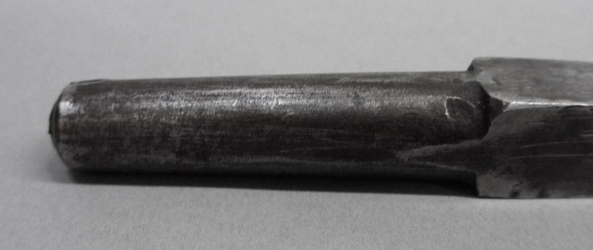 1995.0006.080 Machine mortise chisel, tang detail