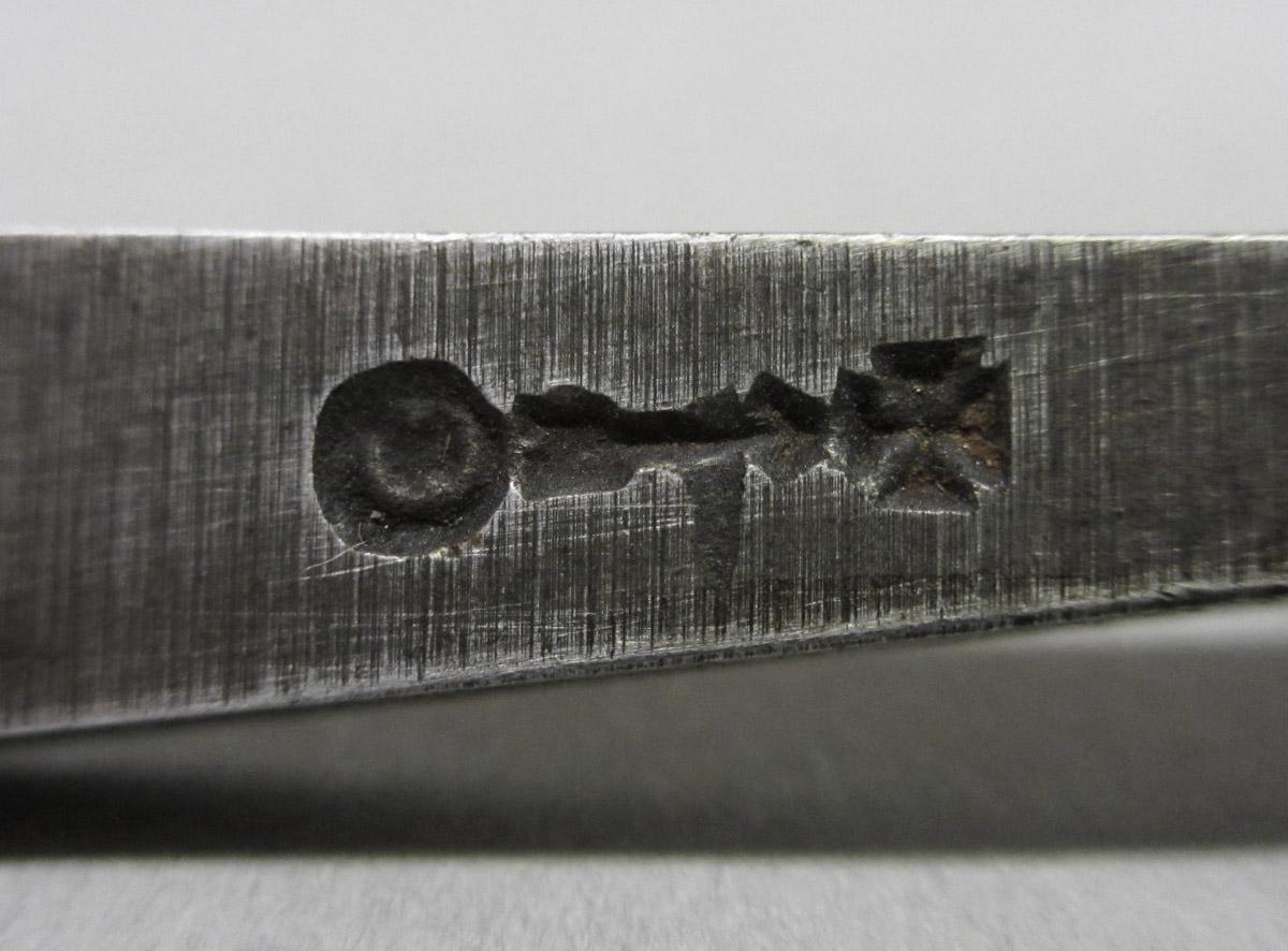 1995.0006.086 Skew carving chisel, mark 2 detail