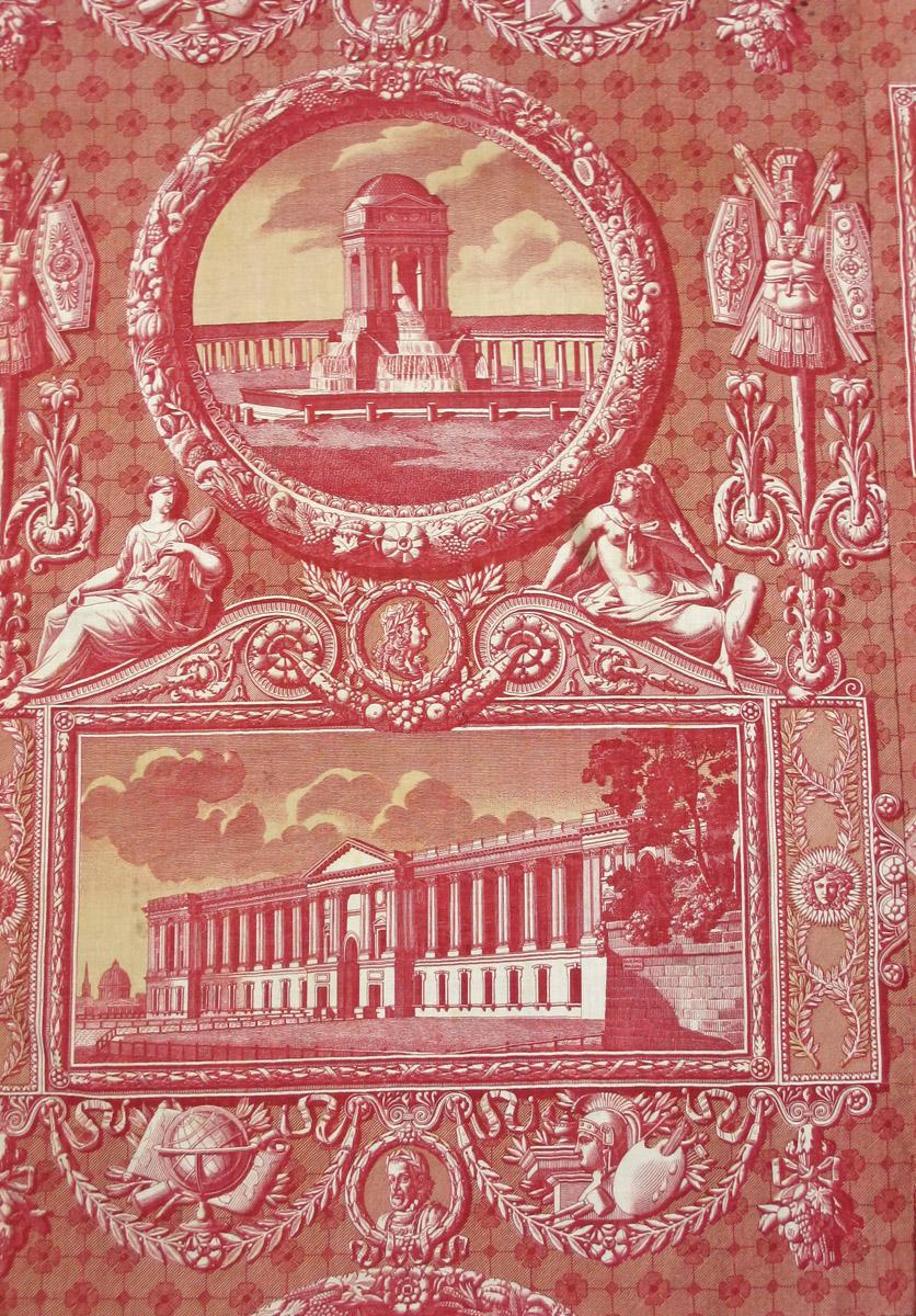 1958.0018.001 E textile, printed detail 1