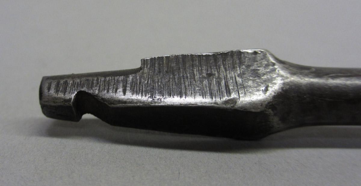 1995.0006.179 Auger bit, tang detail