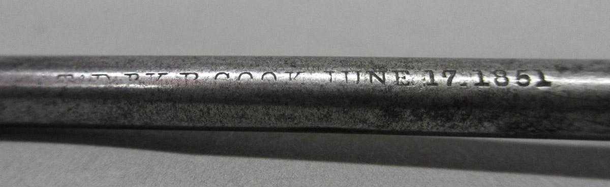 1995.0006.180 Single twist auger bit, mark detail