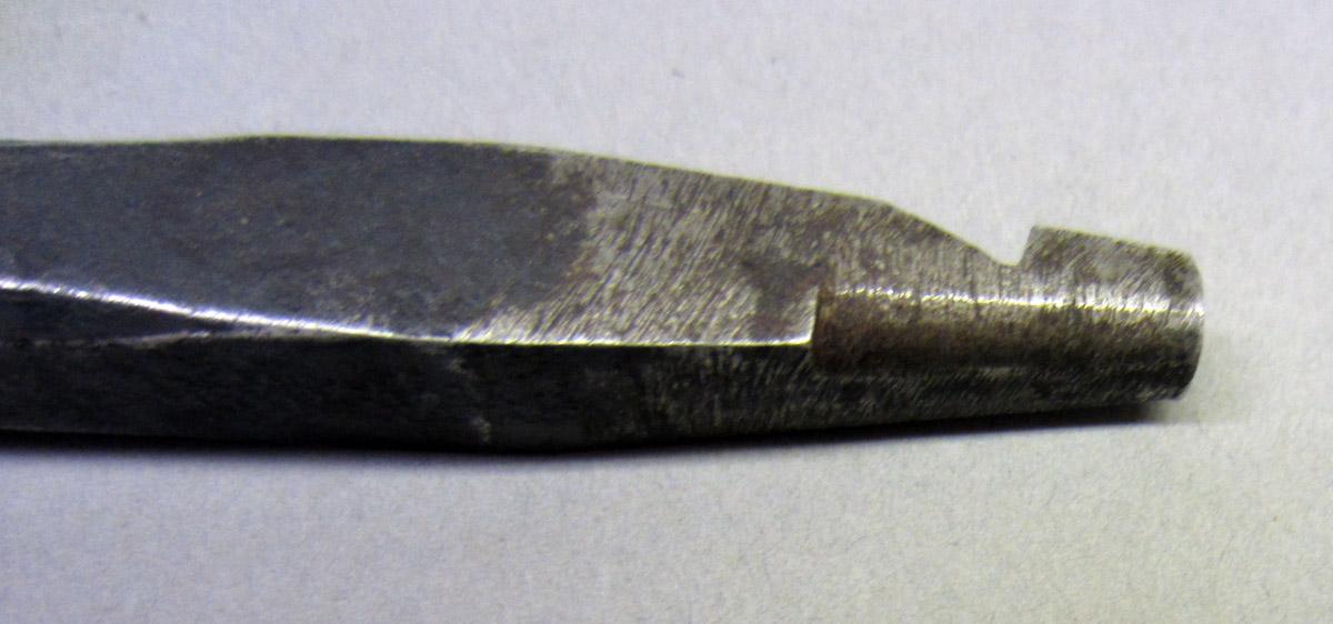 1995.0006.184 Smith's drill bit, Detail