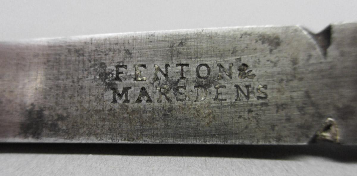 1995.0006.187 Reamer bit, mark detail