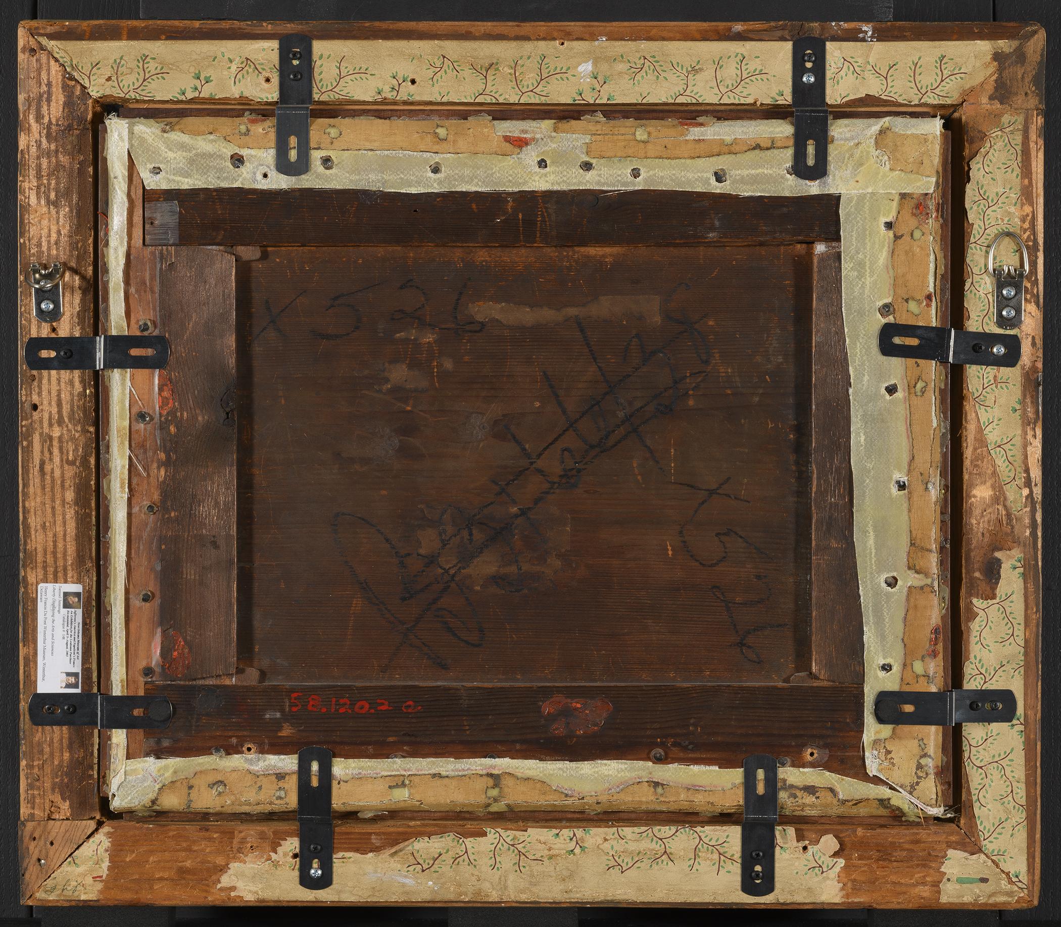 1958.0120.002 A, B Painting, and Frame, view 2