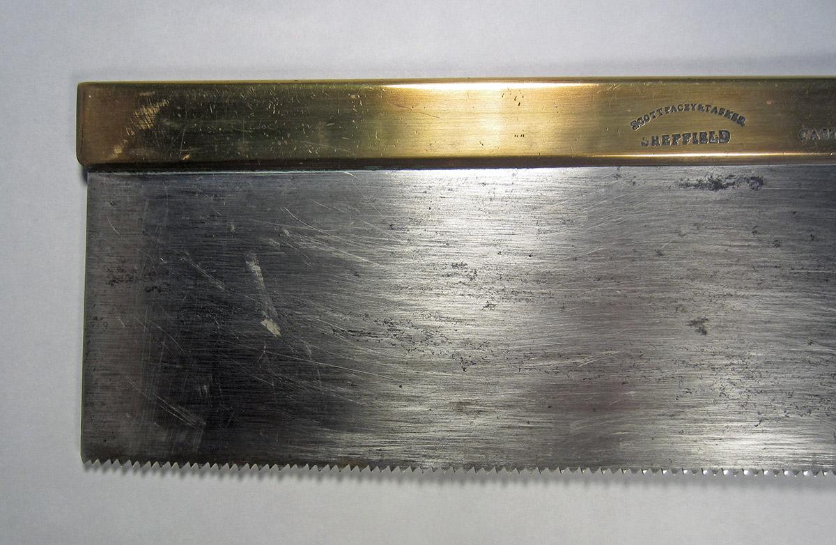 1995.0006.227, Back saw, blade detail