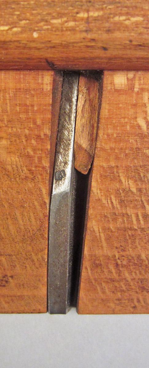 1995.0006.233 A-C, Rabbet plane, wedge and blade bottom