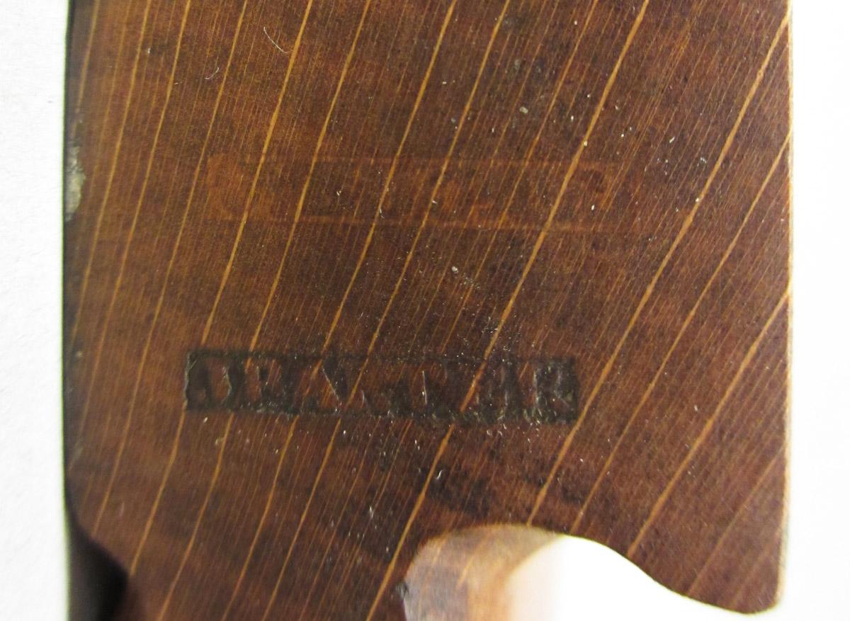 1995.0006.266 Round plane, stock mark detail 1