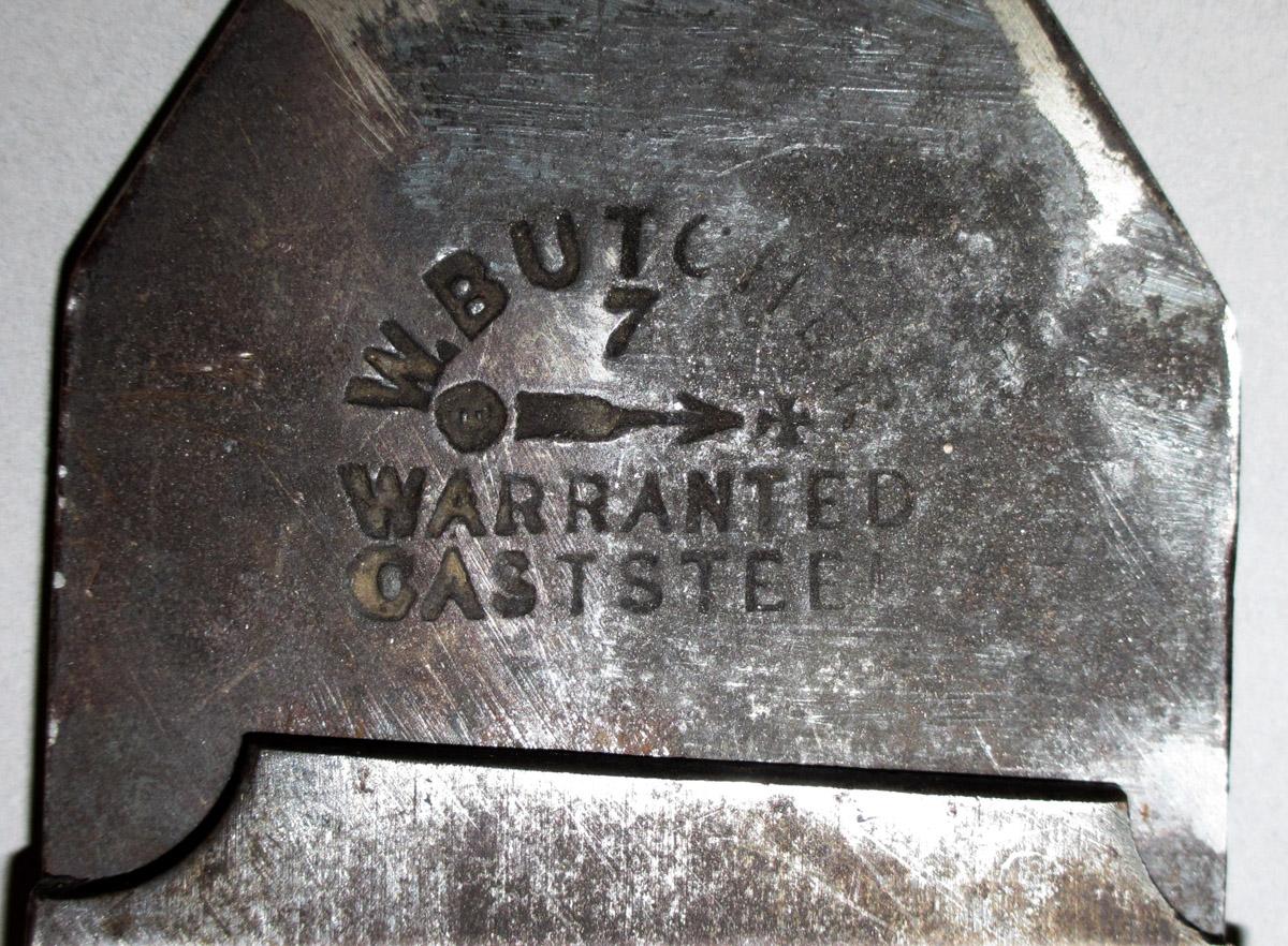1995.0006.299 Plane blade, mark detail