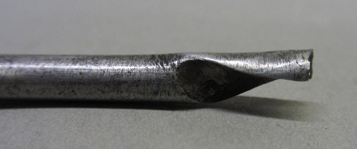 1995.0006.340 Gimlet bit, tip detail