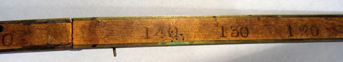 1995.0006.345 Ruler, View markings
