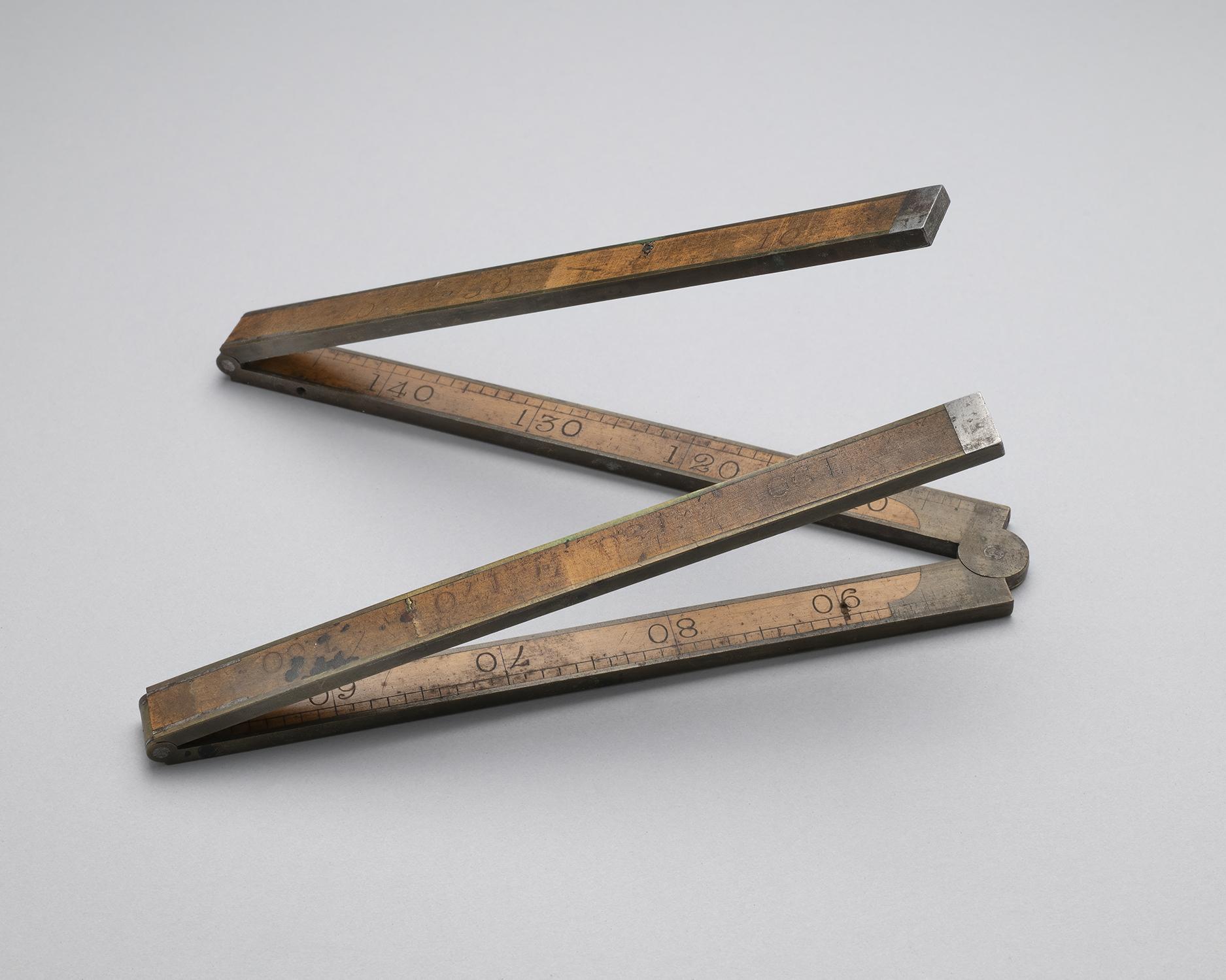 1995.0006.345  Ruler, Folding rule or ruler, view 5