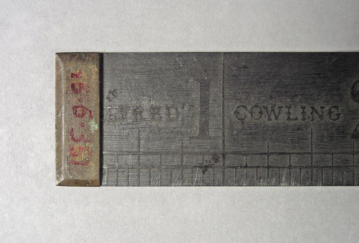1995.0006.351, Ruler, end 2