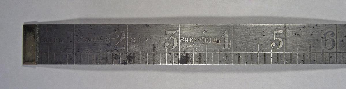 1995.0006.351, Ruler, scale detail