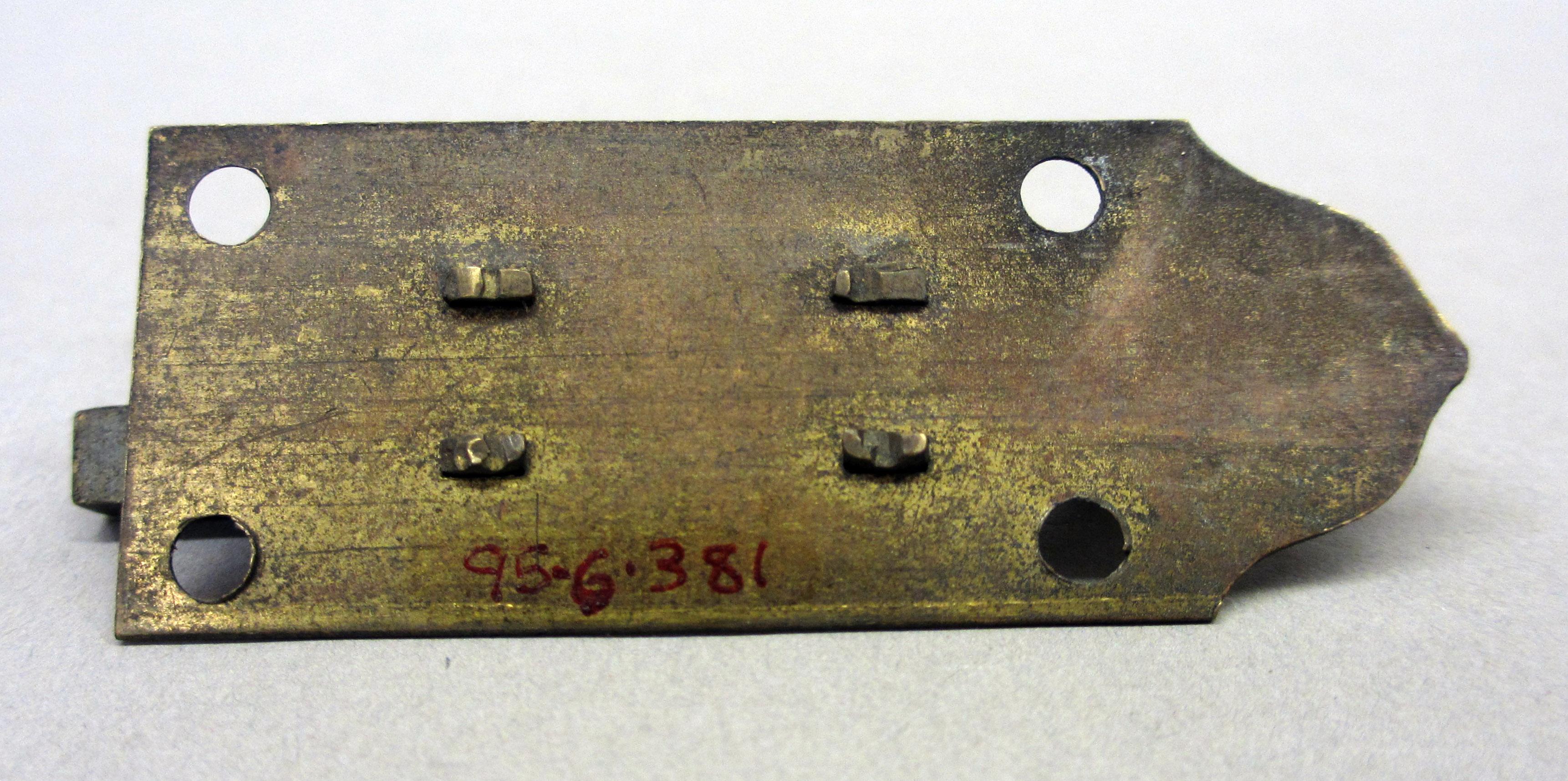 1995.0006.381 Hasp, Underside