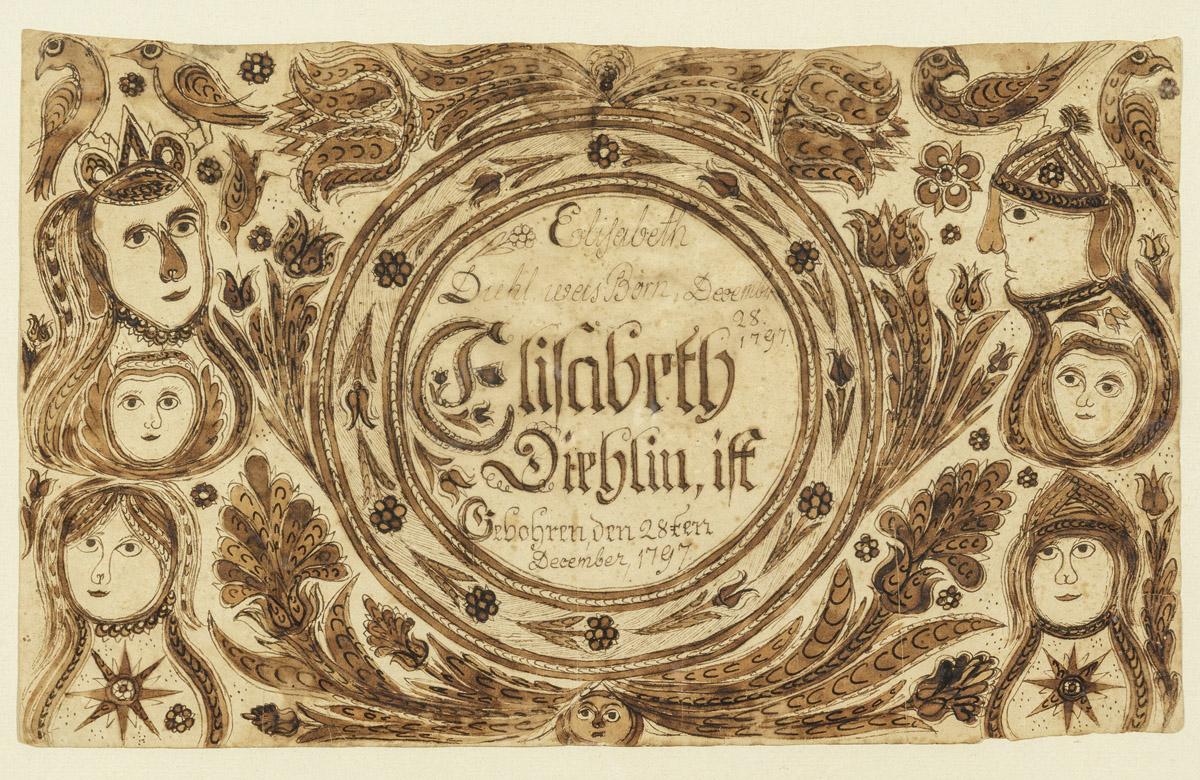1958.0120.014 A Fraktur, view 2