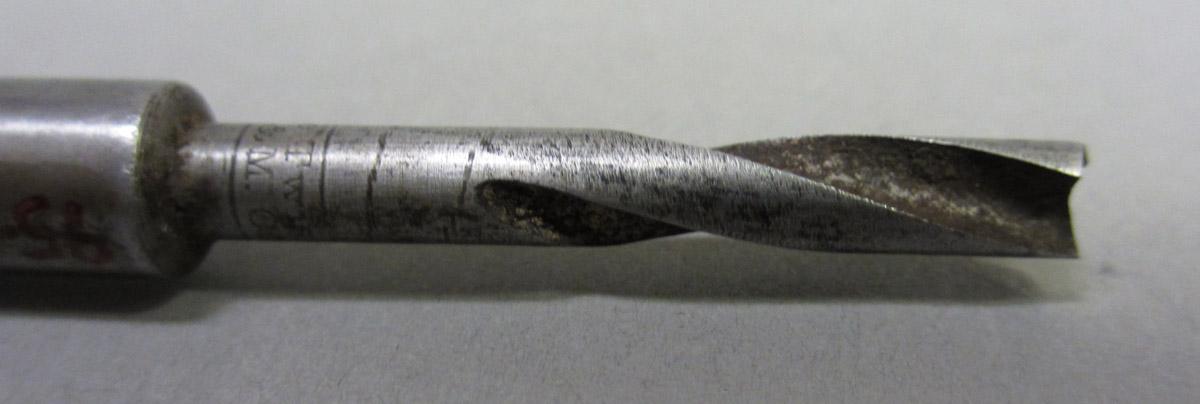 1995.0006.437 Spiral brace bit, tip detail