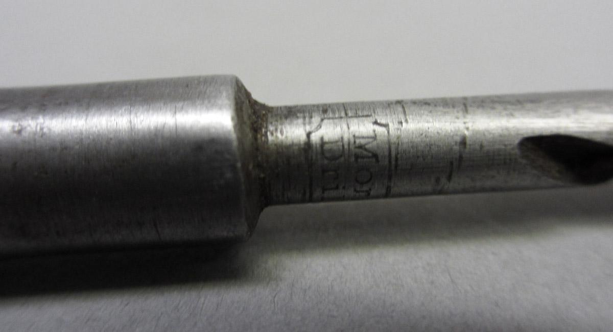 1995.0006.437 Spiral brace bit, mark detail part 1
