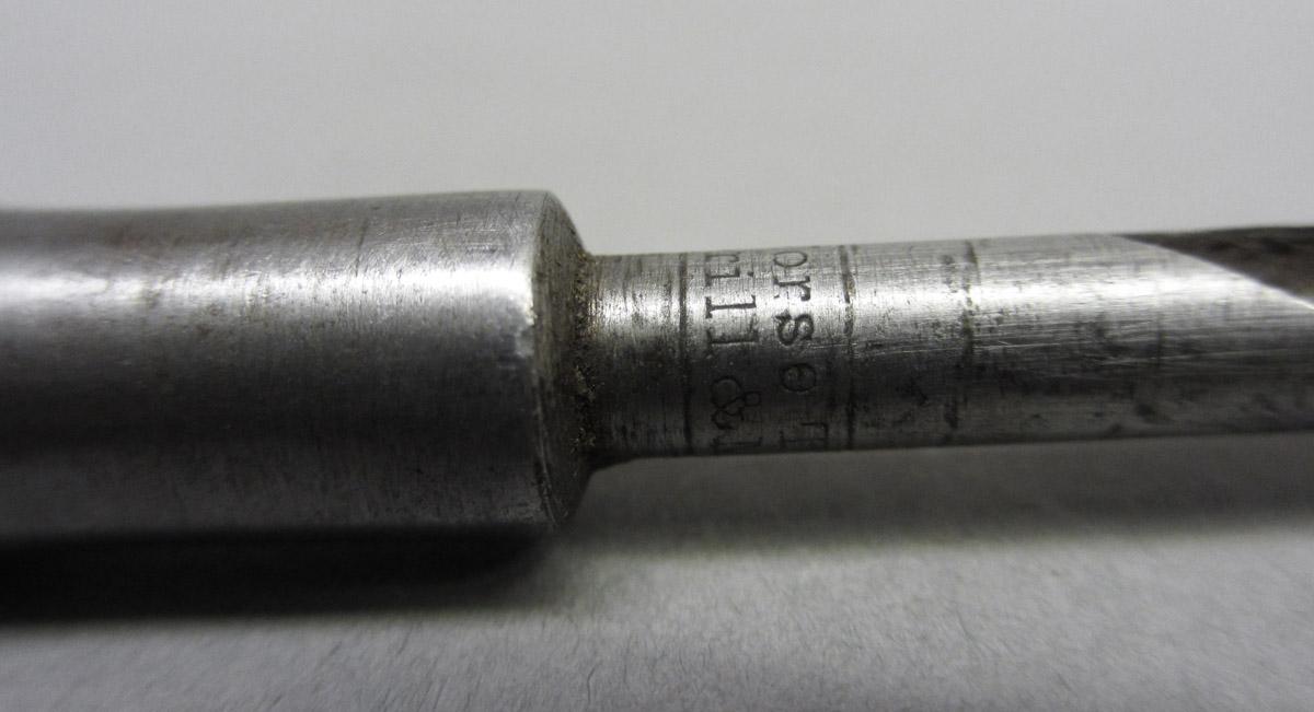 1995.0006.437 Spiral brace bit, mark detail part 2