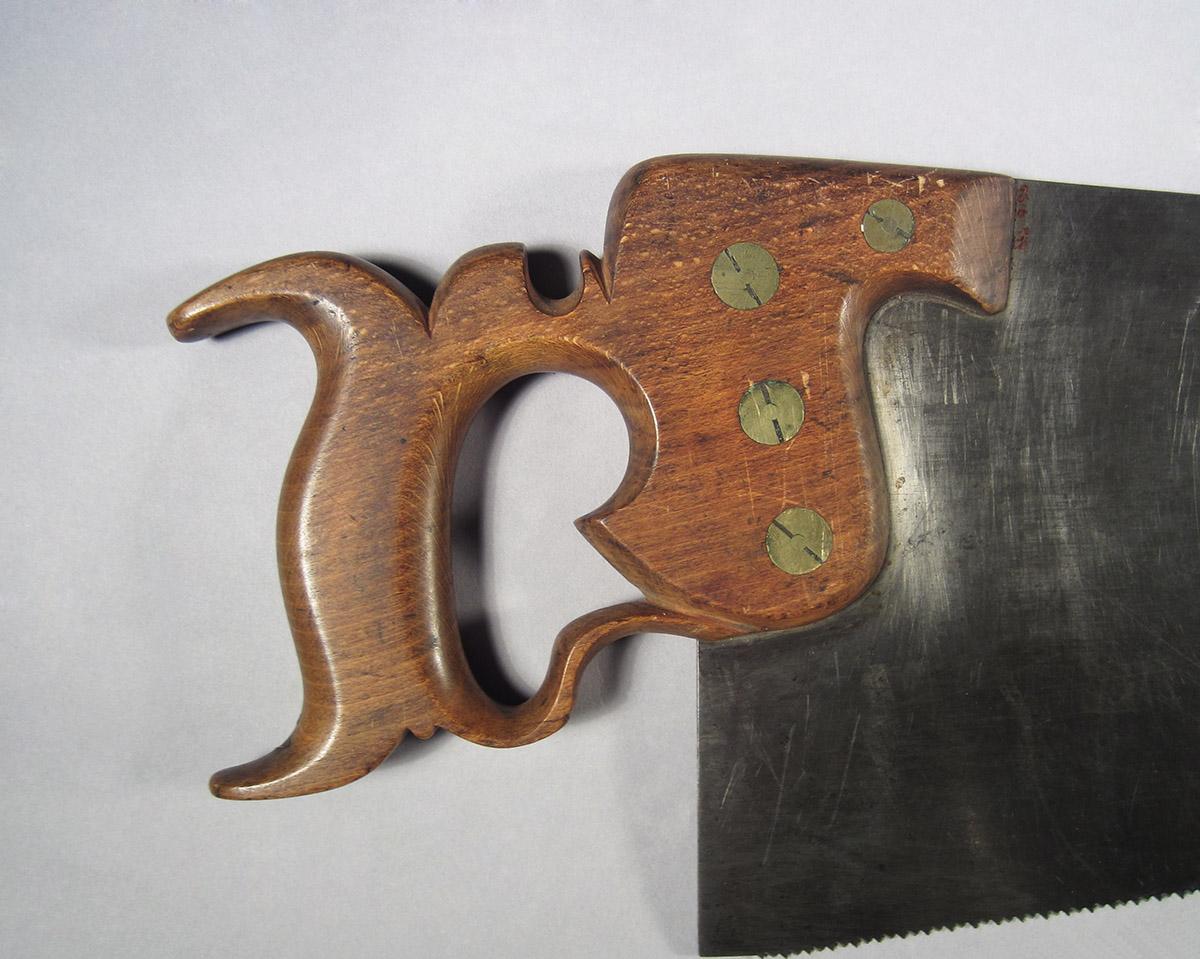 1995.0006.444, Hand saw, handle side 2