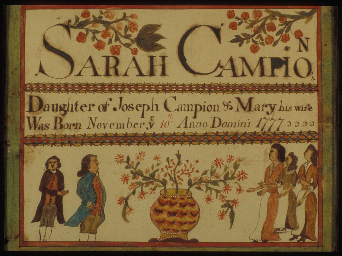 1958.0120.016 Fraktur, view 3