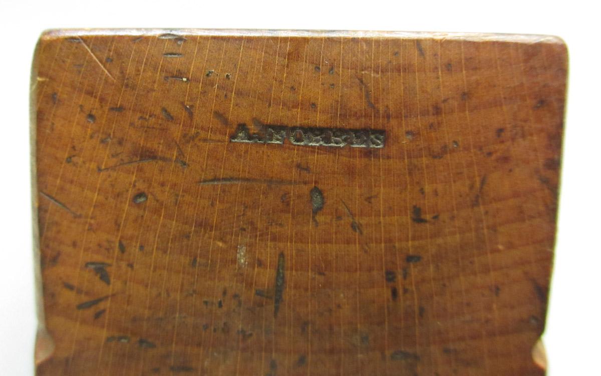 1995.0006.456 Compass plane, stock mark detail