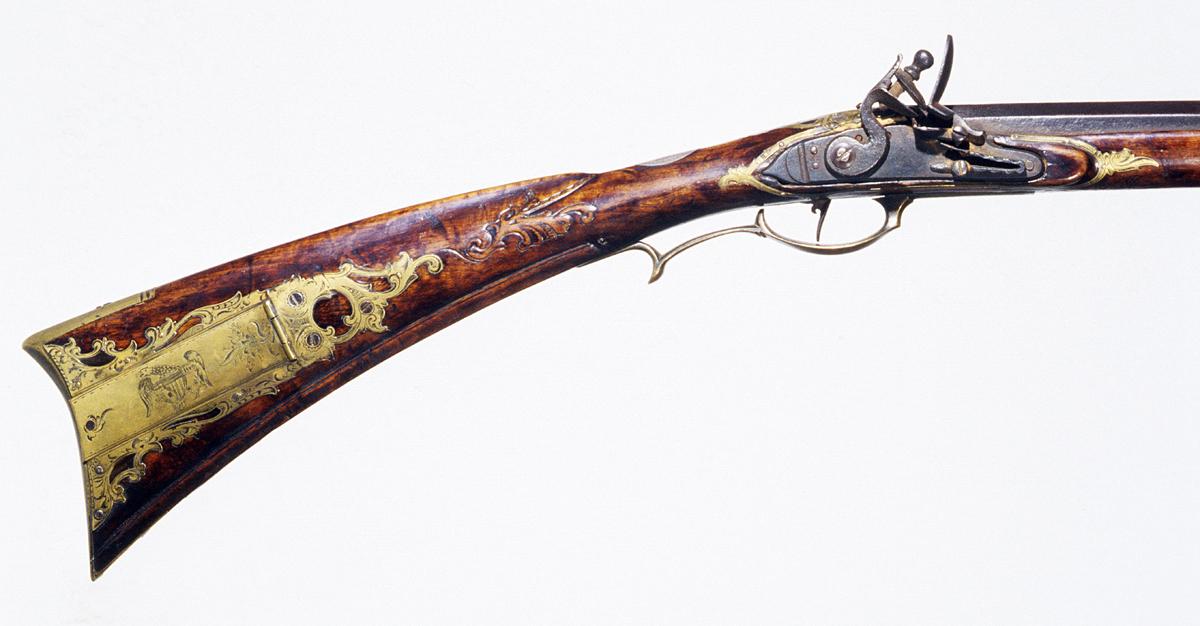 1995.0011 Flintlock Rifle, Detail