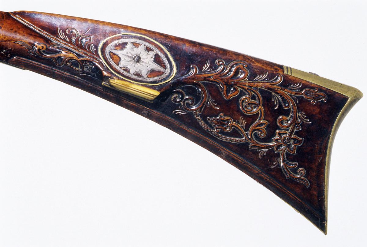 1995.0011 Flintlock Rifle, Detail 3