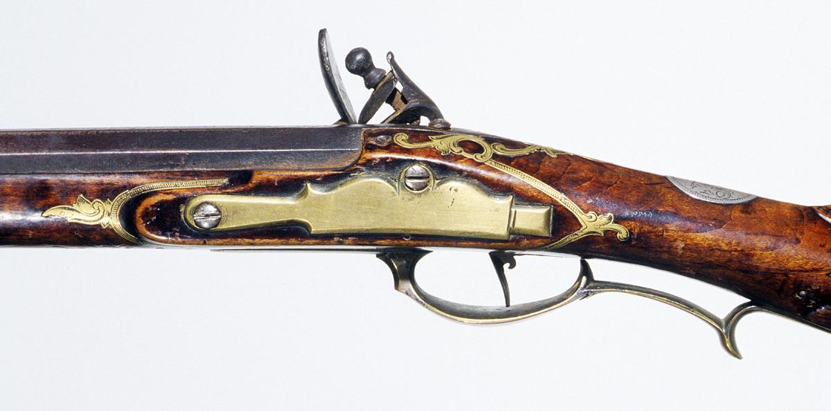 1995.0011 Flintlock Rifle, Detail 4