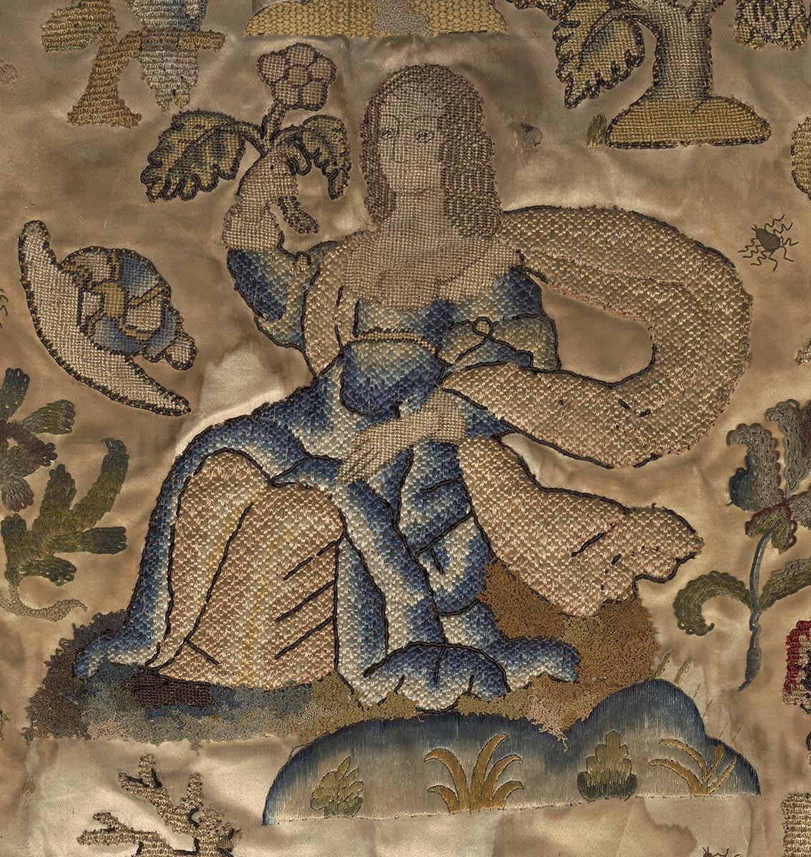 1992.0015 Needlework Picture, Detail