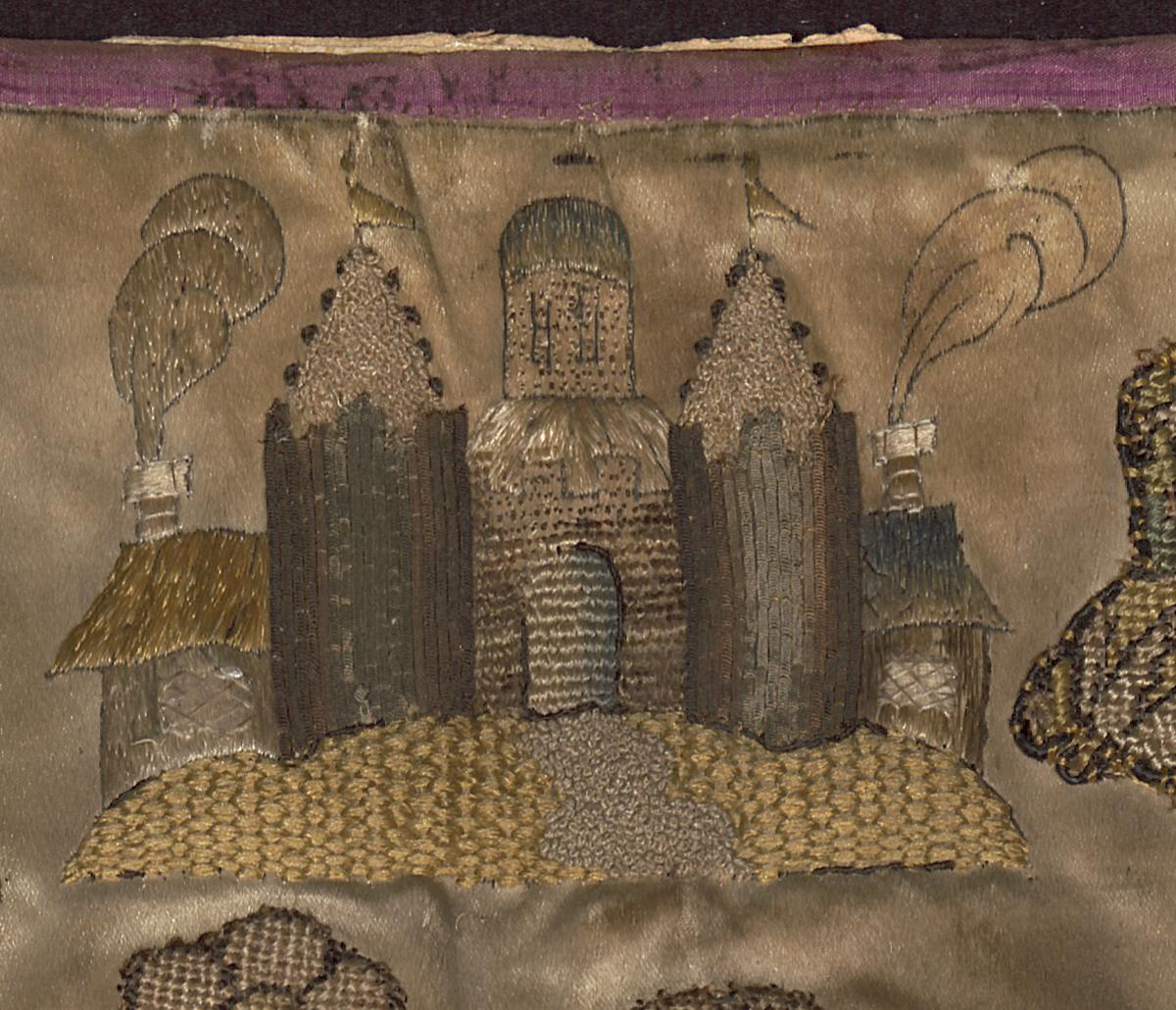 1992.0015 Needlework Picture, Detail 4
