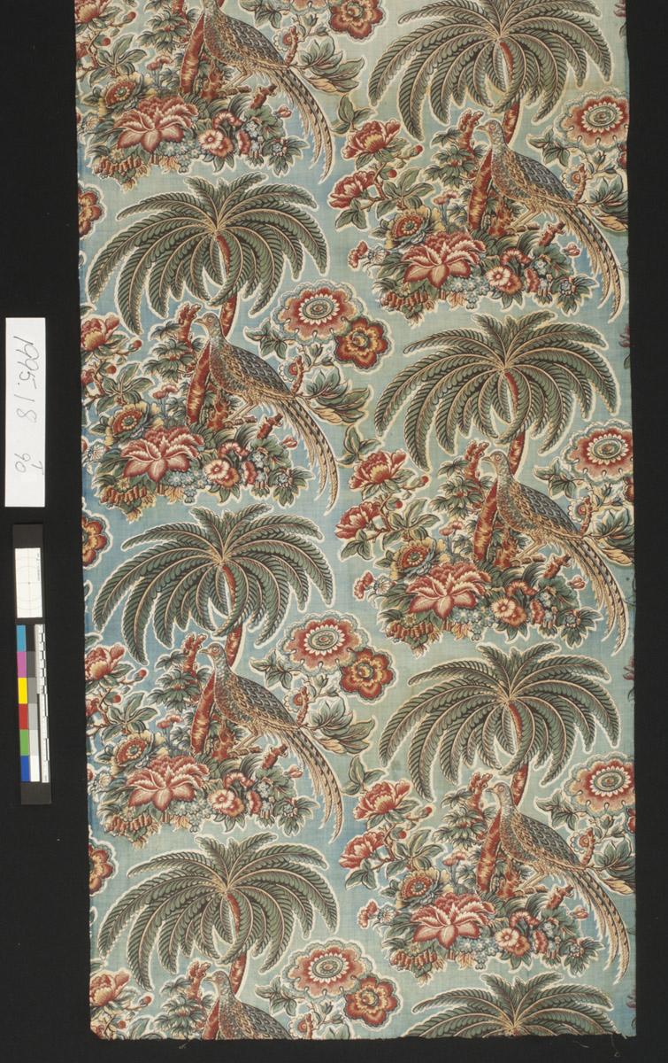 1995.0018 Textile, printed, detail 1