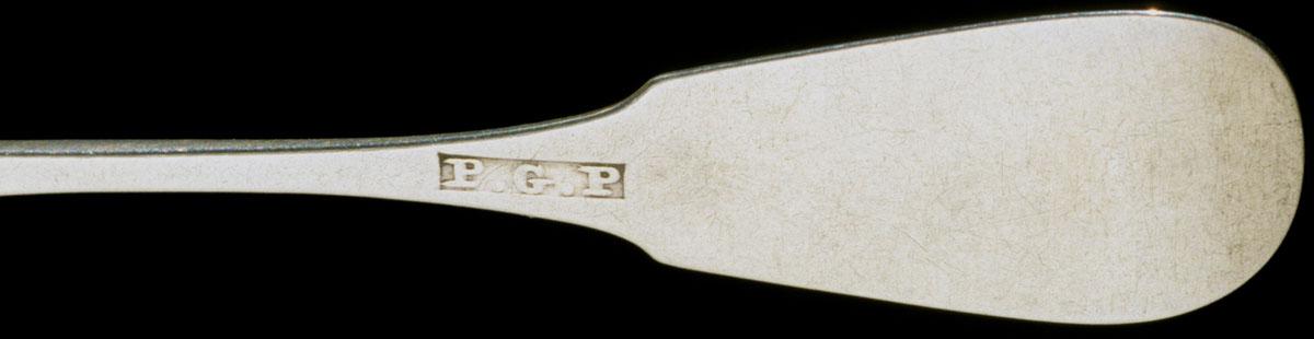 1995.0032 Spoon, Salt Spoon, detail 1