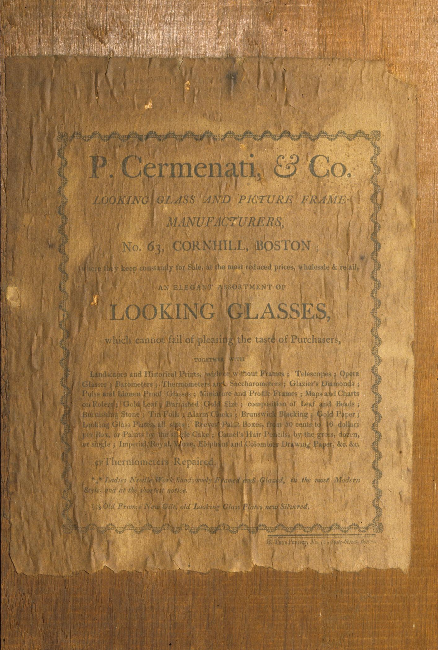 1995.0051 Mirror, Looking Glass, Detail 1