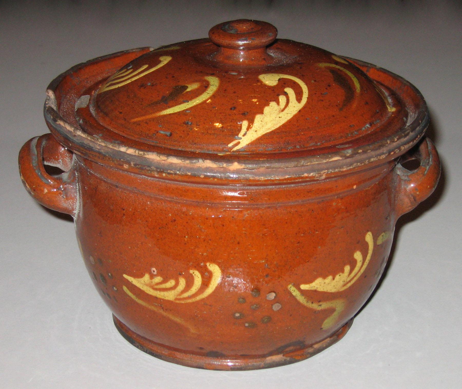 1958.0120.021 A. B Redware (slipware) jar