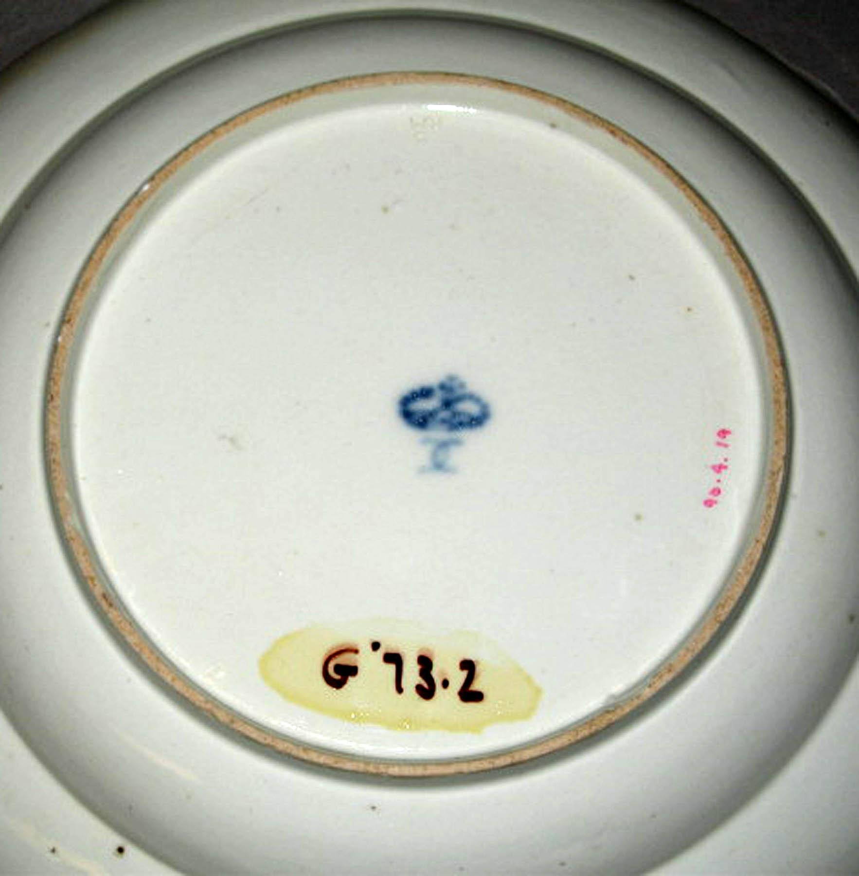 1996.0004.019 Ludwigsburg porcelain soup plate (underside)