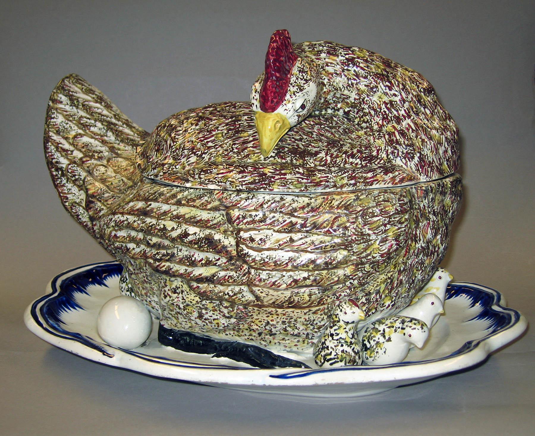 1996.0004.043 A, B Hen tureen
