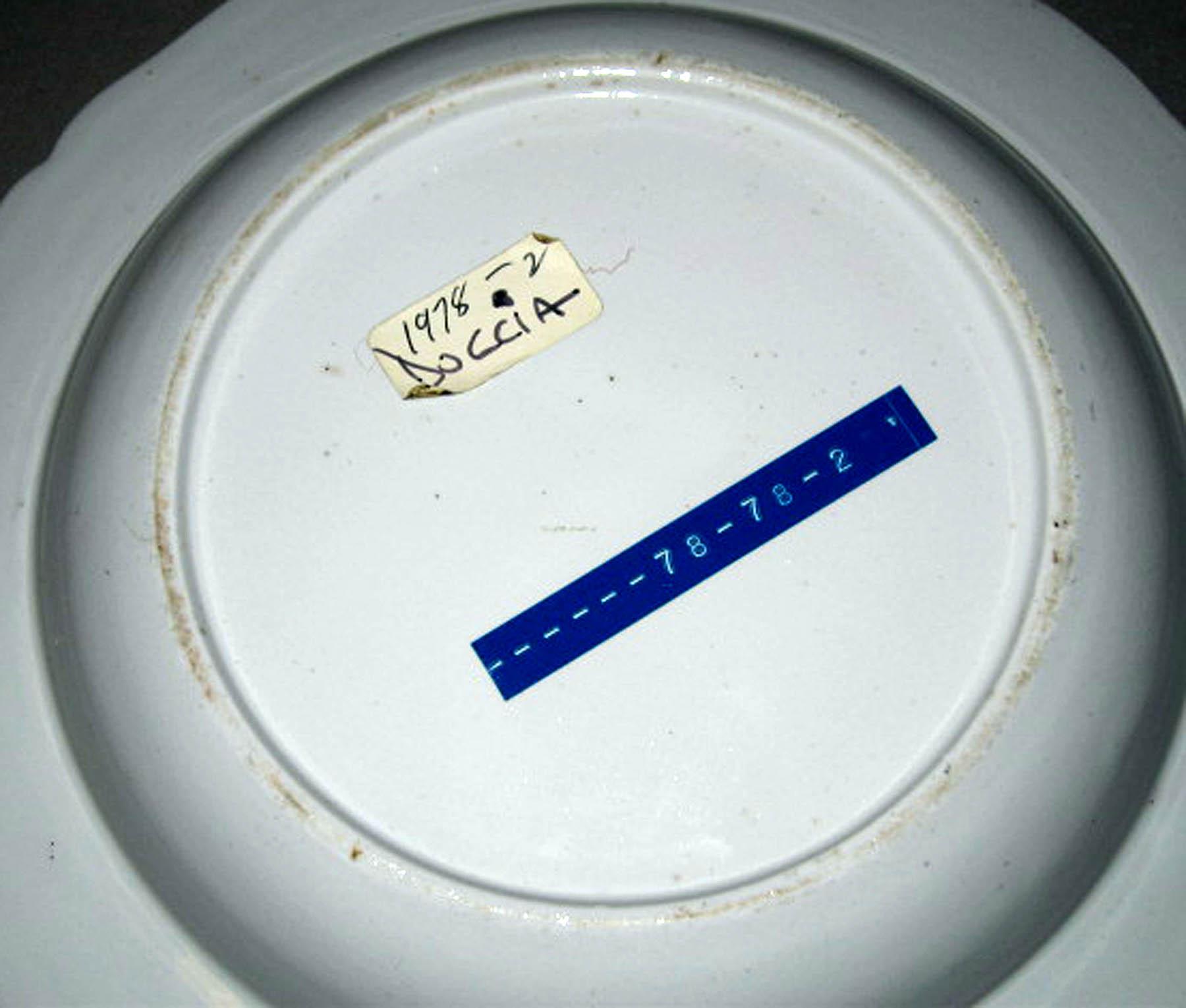 1996.0004.116 Doccia porcelain soup plate (underside)