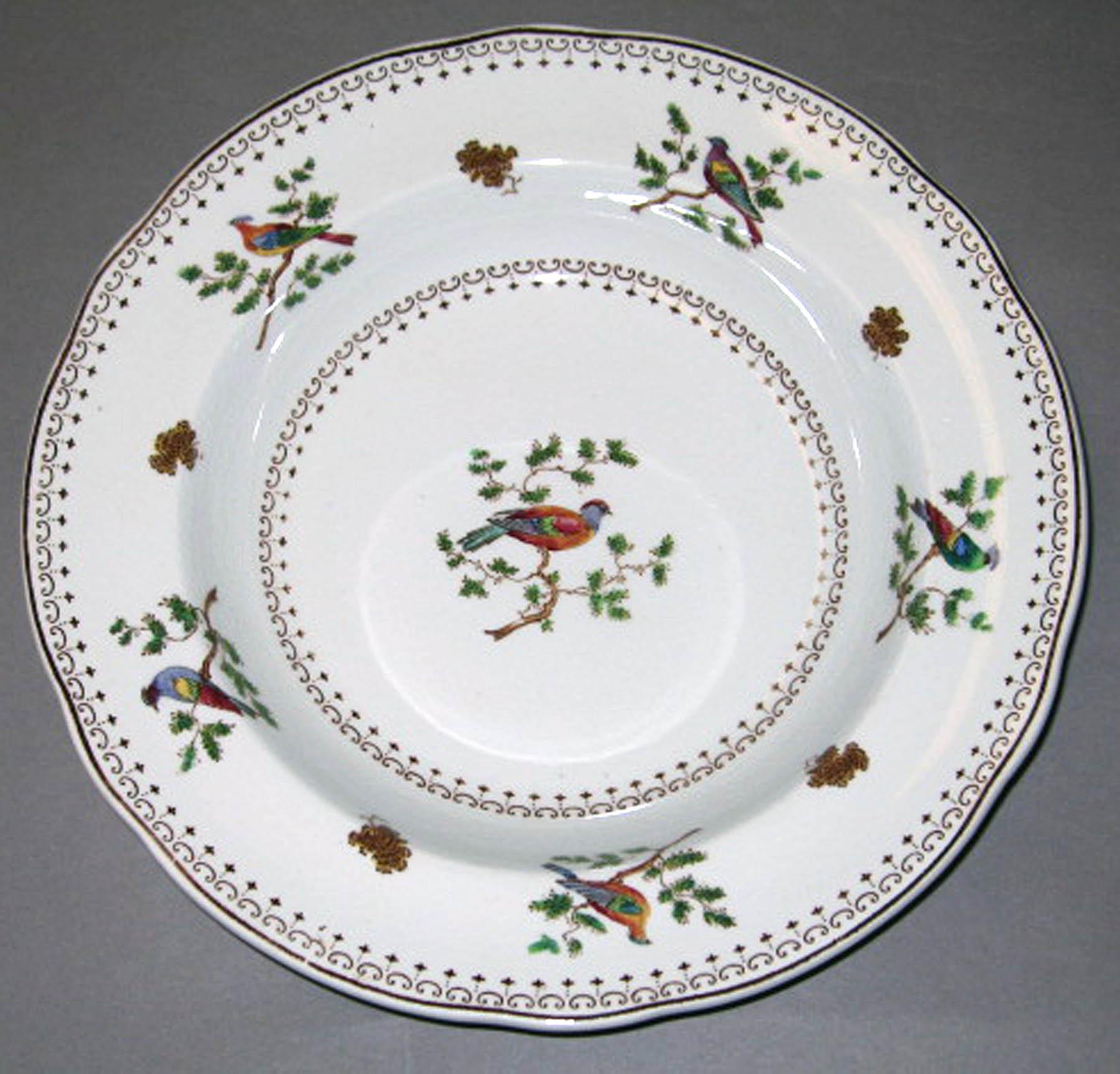 1996.0004.117.001 Copeland earthenware soup plate