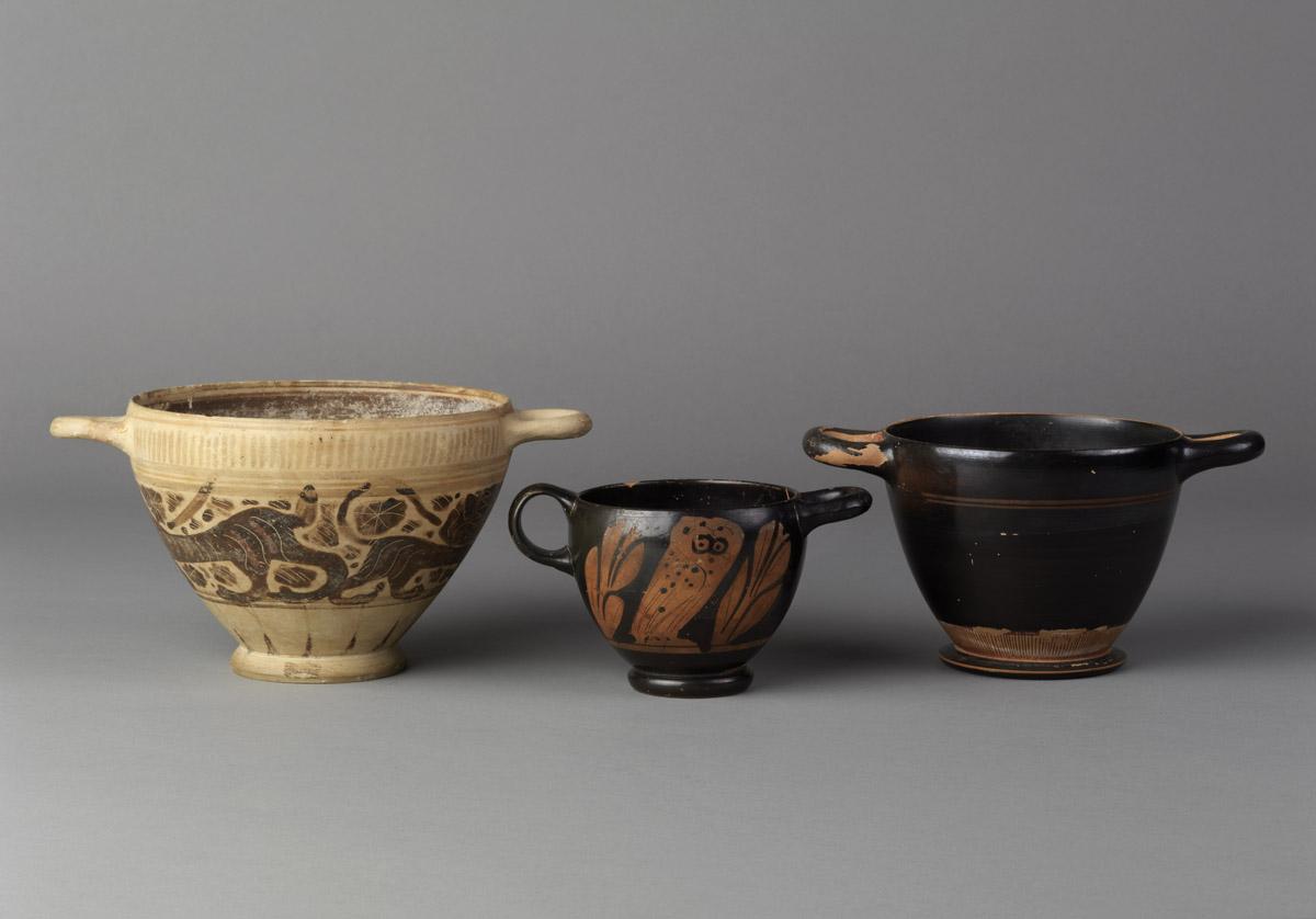 1996.0004.181, .152, .142 Bowls or cups