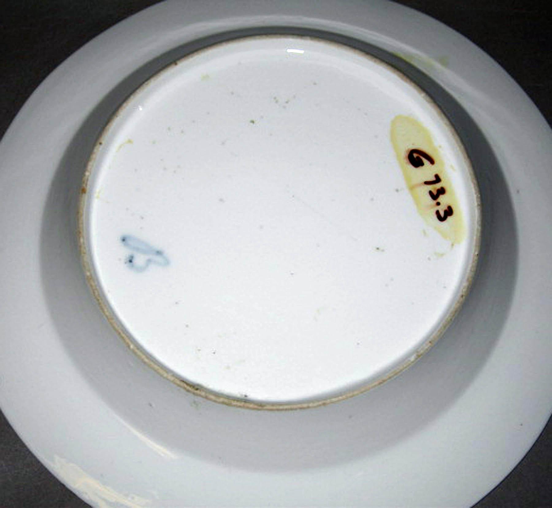 1996.0004.239.002 French porcelain soup plate (underside)