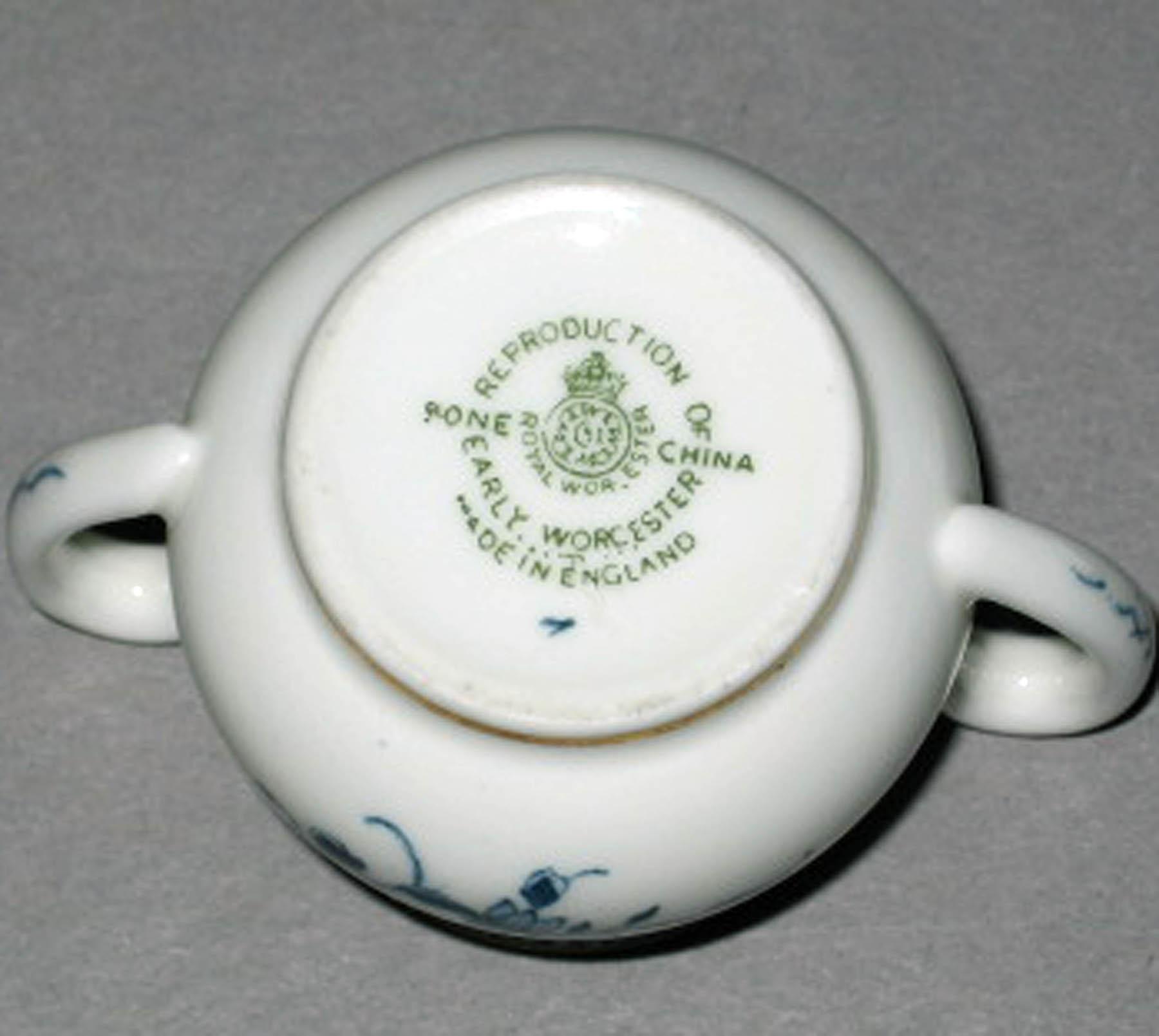1996.0004276.017 A Royal Worcester Porcelain Co. bone china sugar bowl (underside)