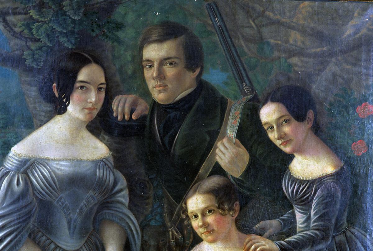 1996.0007 A Painting, Portrait, Detail 2