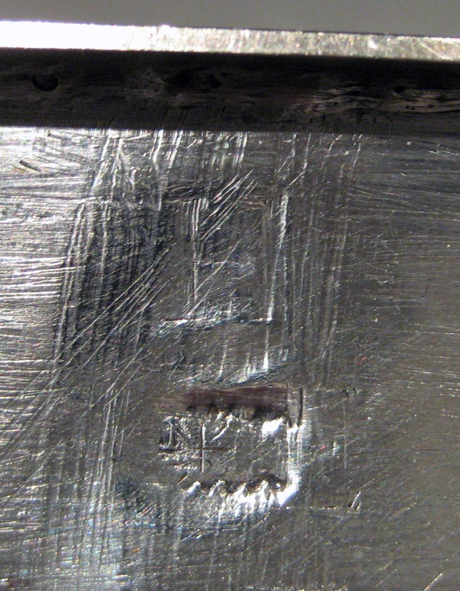 1996.0010 A, B Silver Tea Canister engraving 4