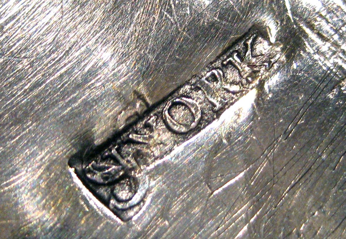 1996.0010 A, B Silver Tea Canister mark 2