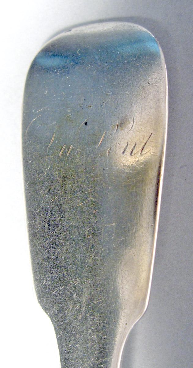 1996.0012.001.001 Silver Fork engraving