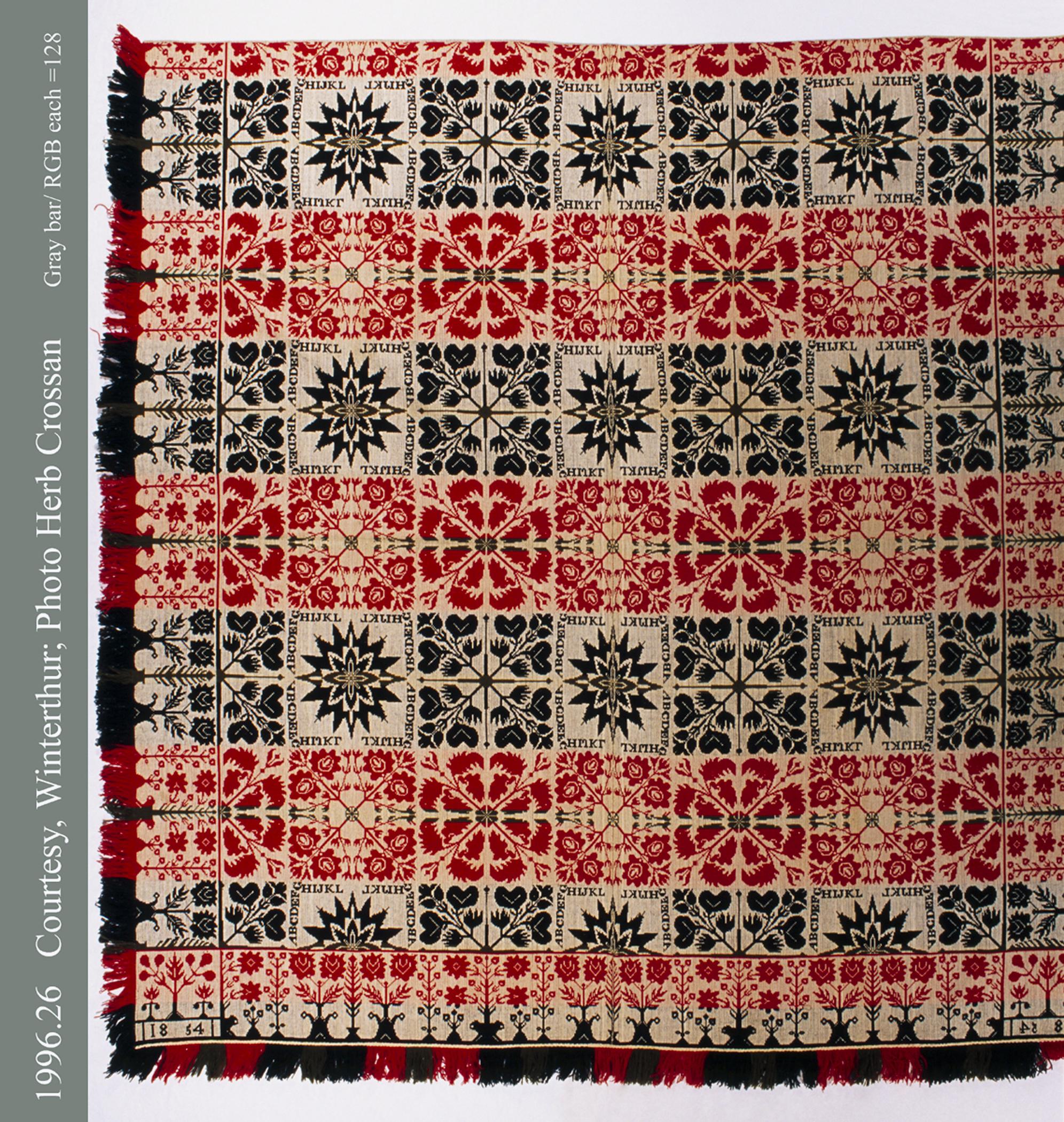 1996.0026 Coverlet, Beiderwand