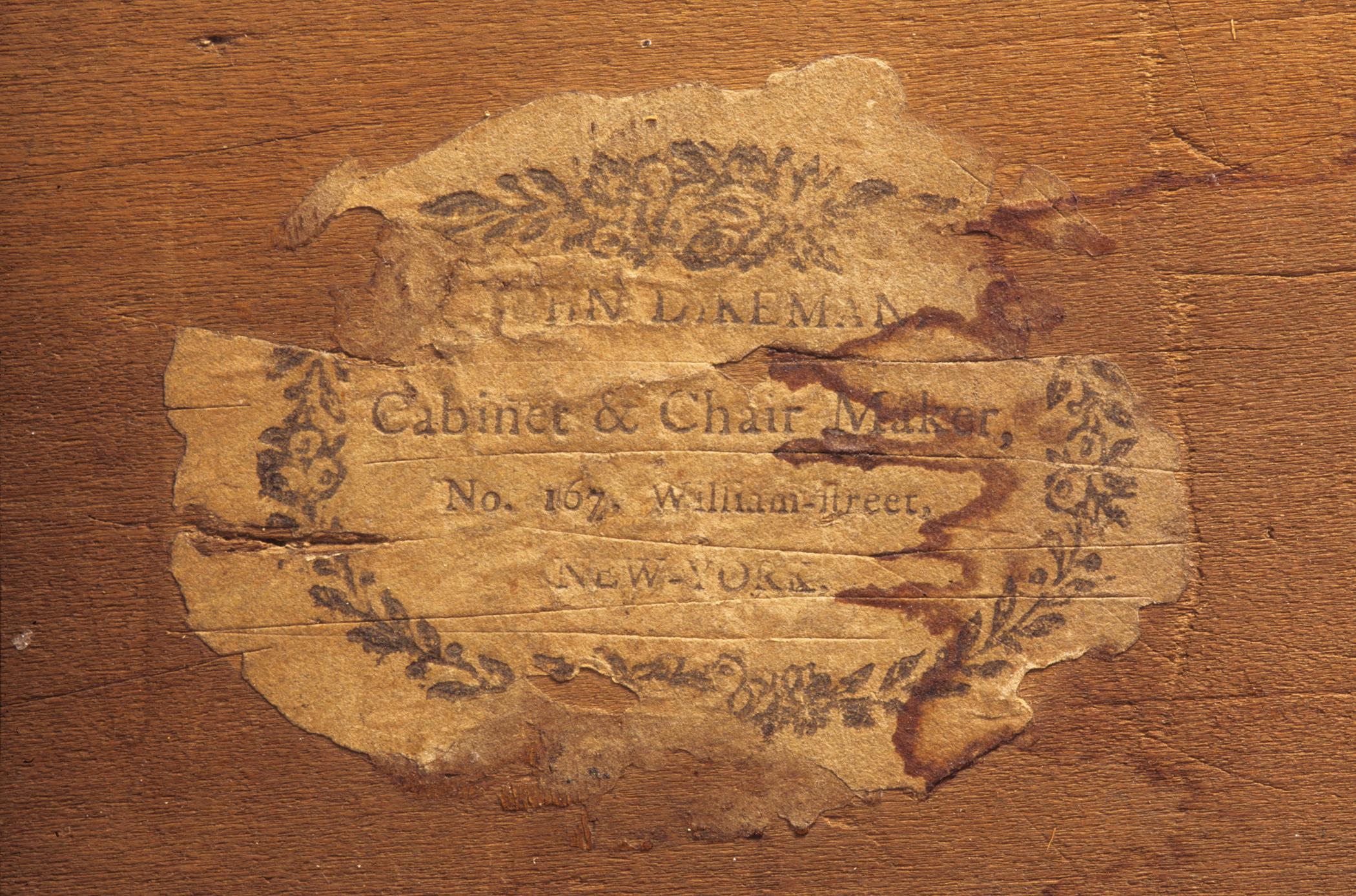 1996.0034 Table, Pembroke table detail 2