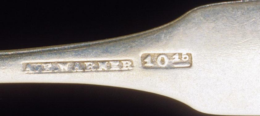 1997.0010.010 Spoon, Teaspoon, detail 1