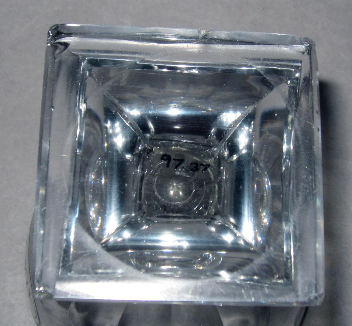 1997.0027 Colorless glass rummer (underside)