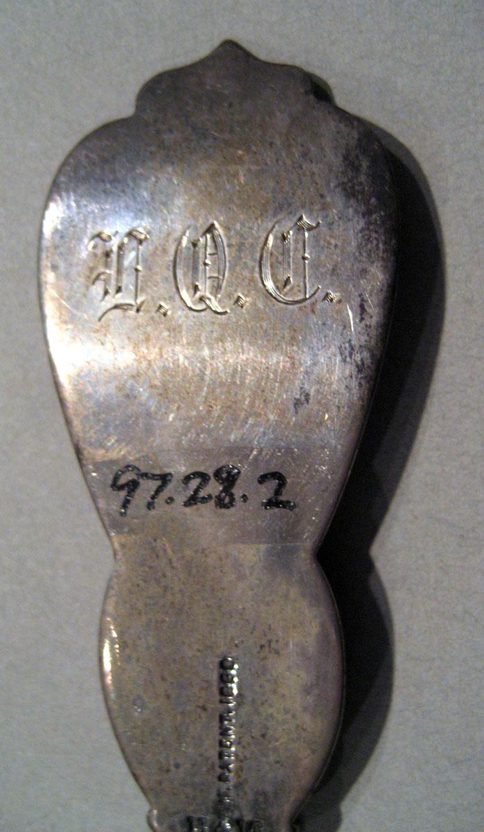 1997.0028.002 Silver Spoon engraving underside